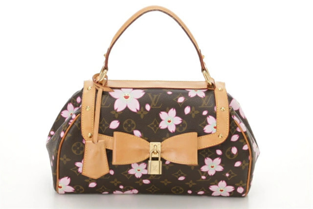 LOUIS VUITTON Sac Retro Boston Bag Monogram Cherry Red Blossom